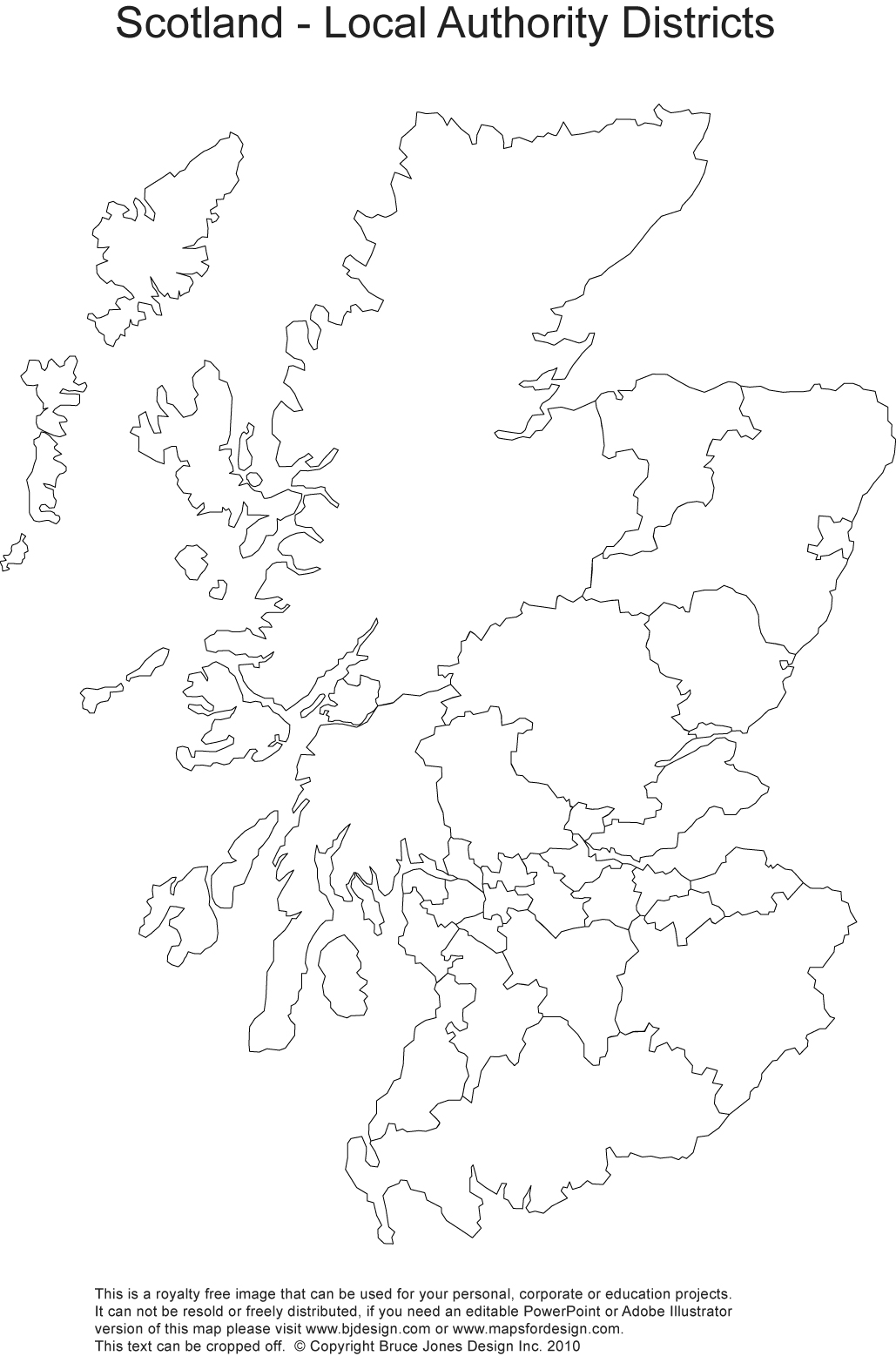 Scotland Map Printable Image