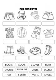 Winter Cut and Paste Worksheets Image
