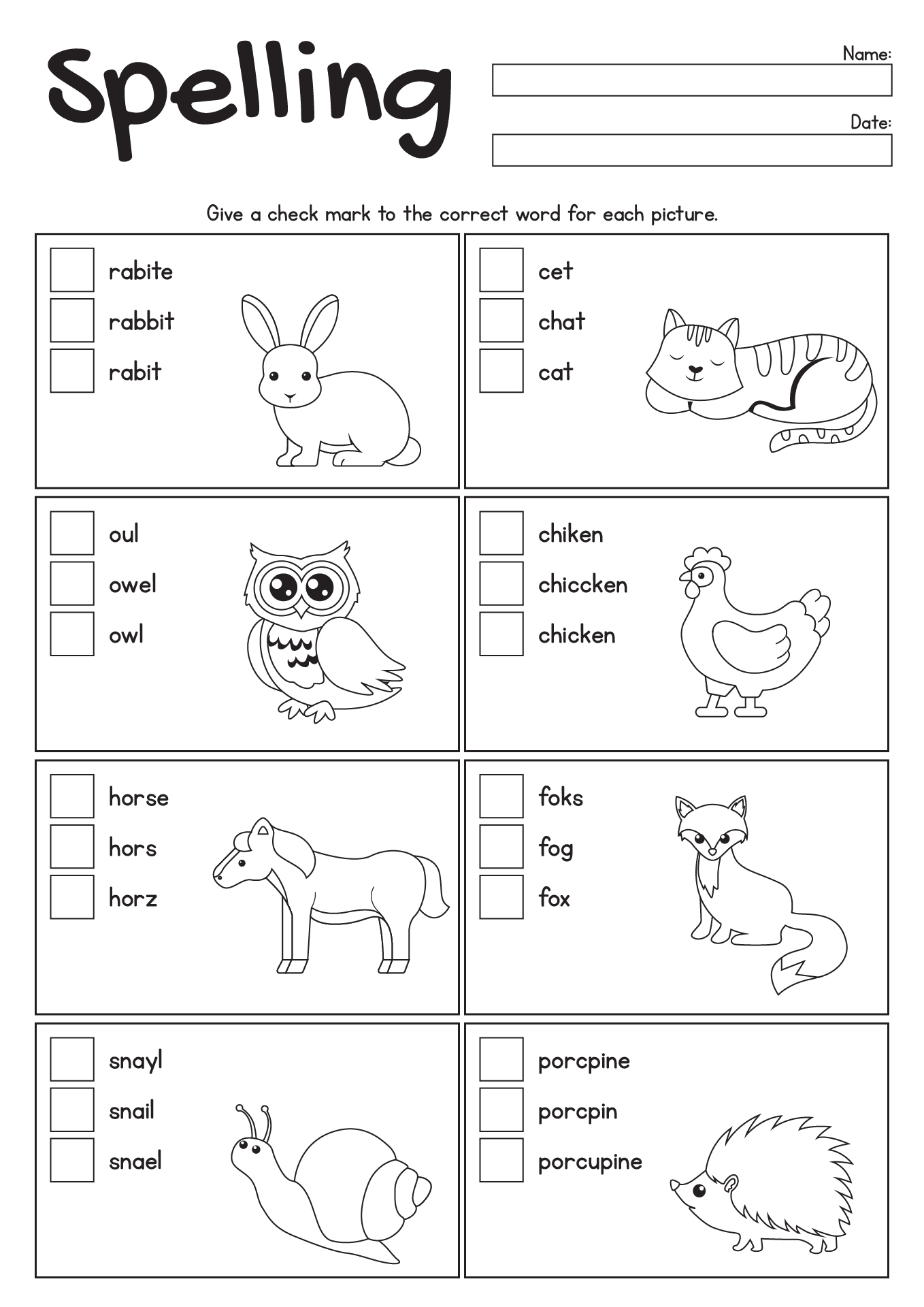 20 Best Images Of First Grade Spelling Test Worksheets Worksheeto