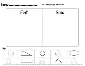 2D and 3D Shapes Kindergarten