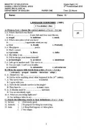 8 Grade English Worksheets Image
