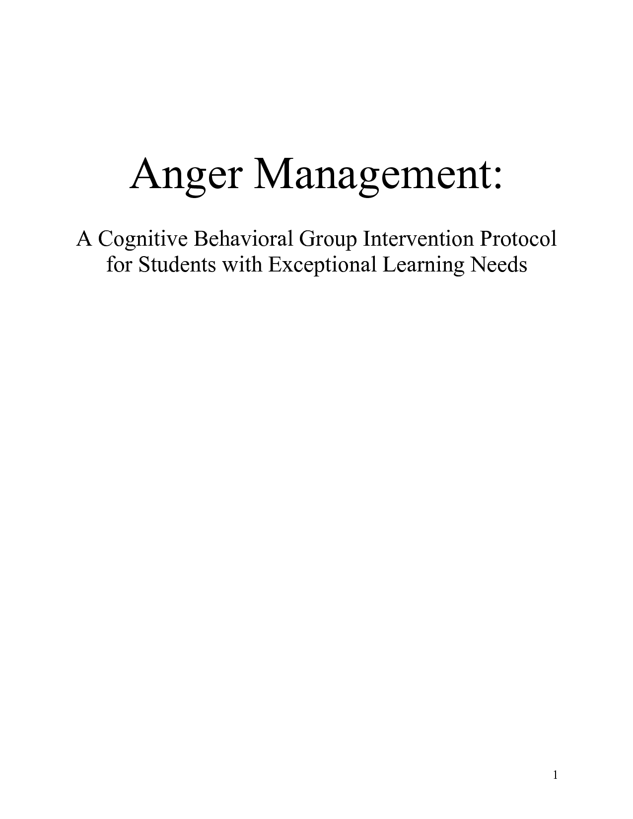 Anger Management Worksheet PDF Image