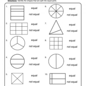 Equal Parts Worksheet Image