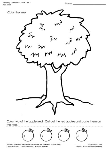 Color Cut and Paste Worksheets