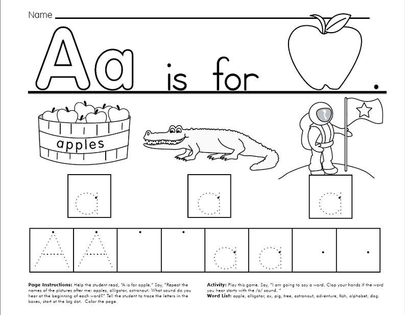 Alphabet Worksheet Category Page 2