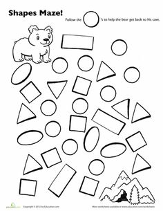 Preschool Shape Circle Worksheet Image