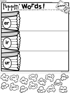 Printable R Controlled Vowels Worksheets Image