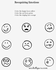 Recognizing Feelings Emotions Worksheet Image