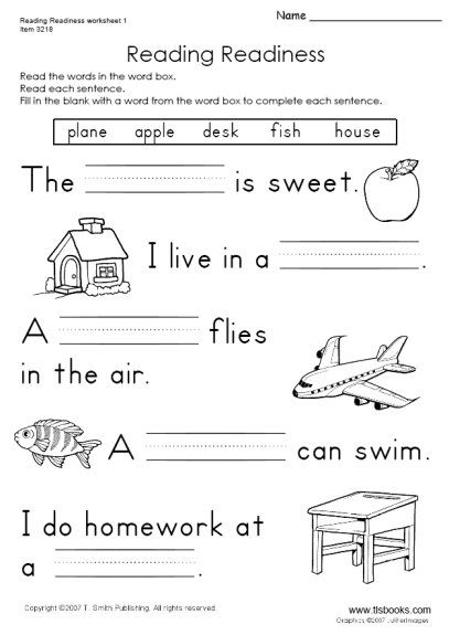 1 Grade Reading Worksheets Image
