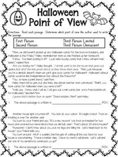 3rd Person Point of View Worksheets Image