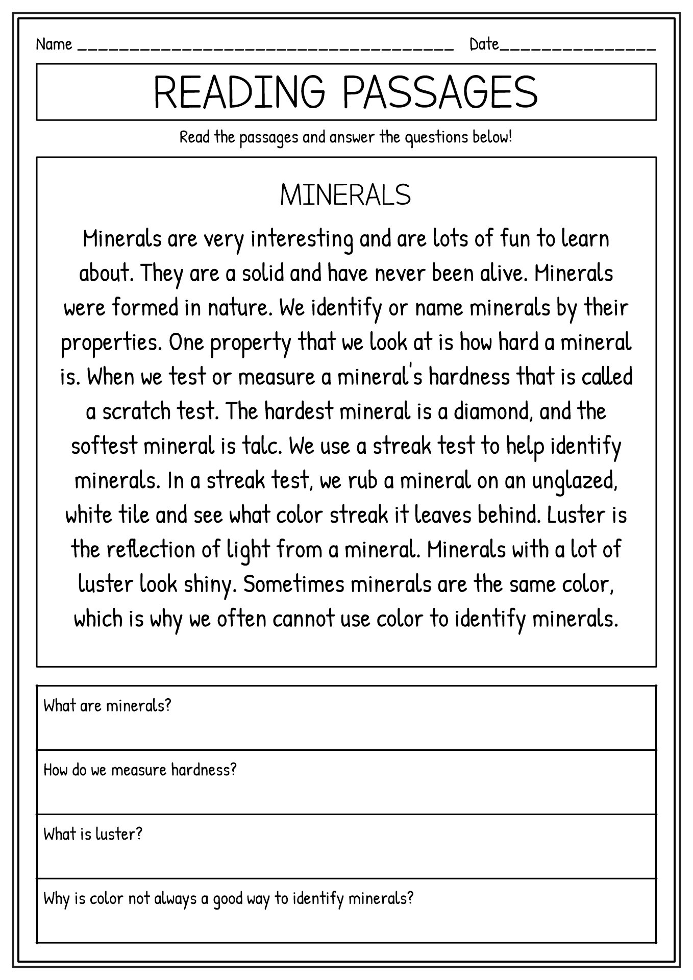 4th grade reading fluency passages | reading fluency, reading