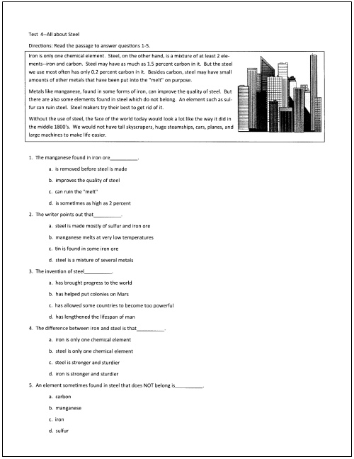 6th grade reading comprehension worksheets pdf db excelcom - view 10 ...