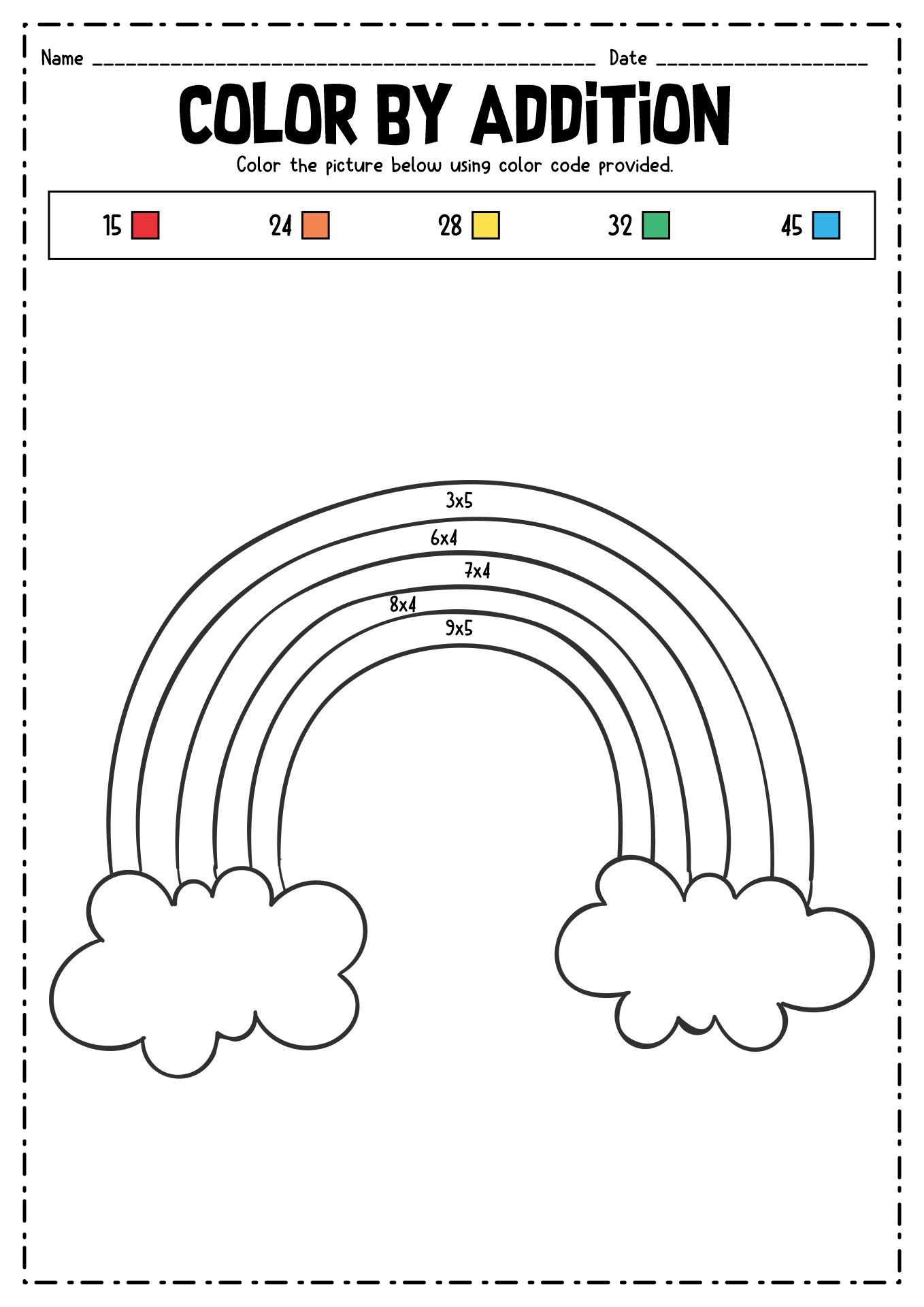 6th Grade Math Coloring Worksheets