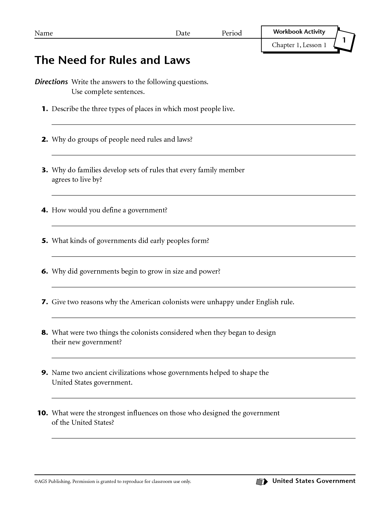 American Government Chapter 4 Section 1 Worksheet Answers Image
