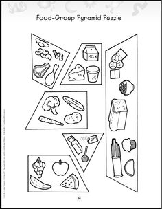 Food Groups Pyramid Worksheets Image
