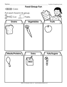 Food Groups Worksheets
