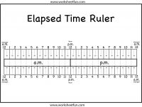 Free Elapsed Time Ruler Printable Image