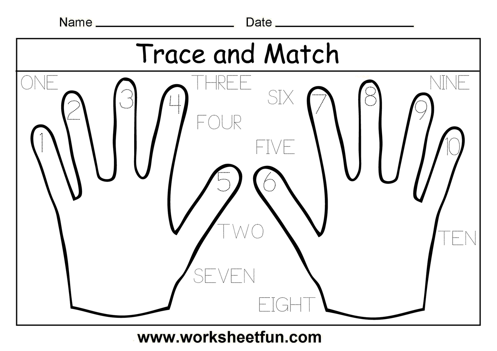 Free Printable Number 1 Tracing Worksheets Image