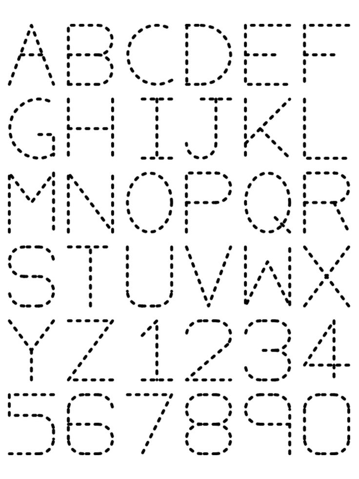 Free Printable Traceable Alphabet Letters Image