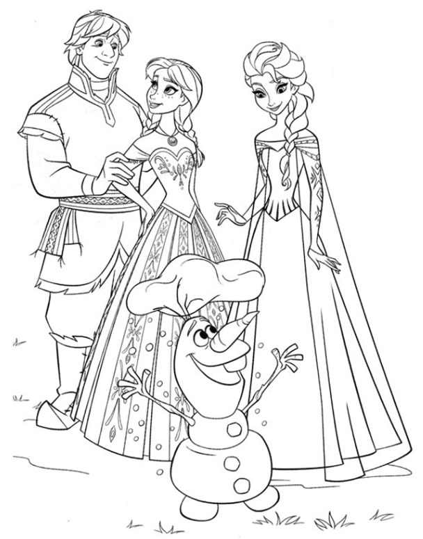 Frozen Coloring Pages Image