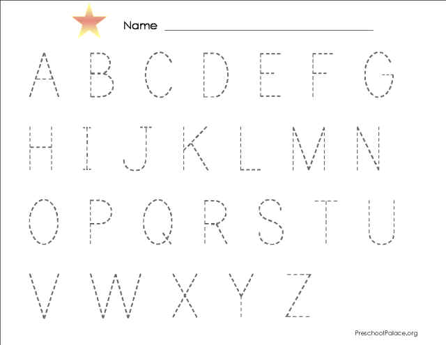 Lower Case Alphabet Letter Tracing Worksheets Image