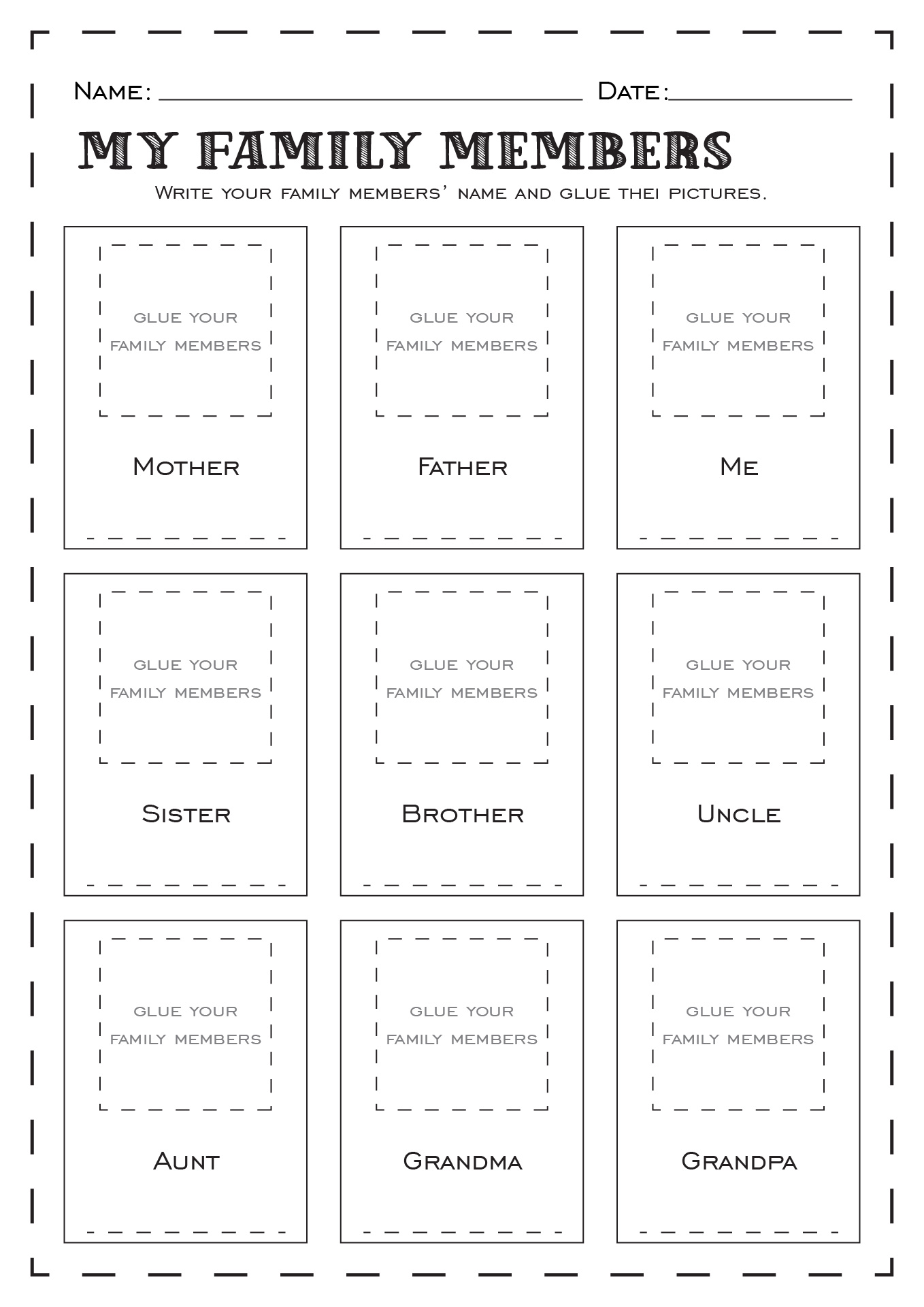 20 Family ESL Printable Worksheets Free PDF At Worksheeto