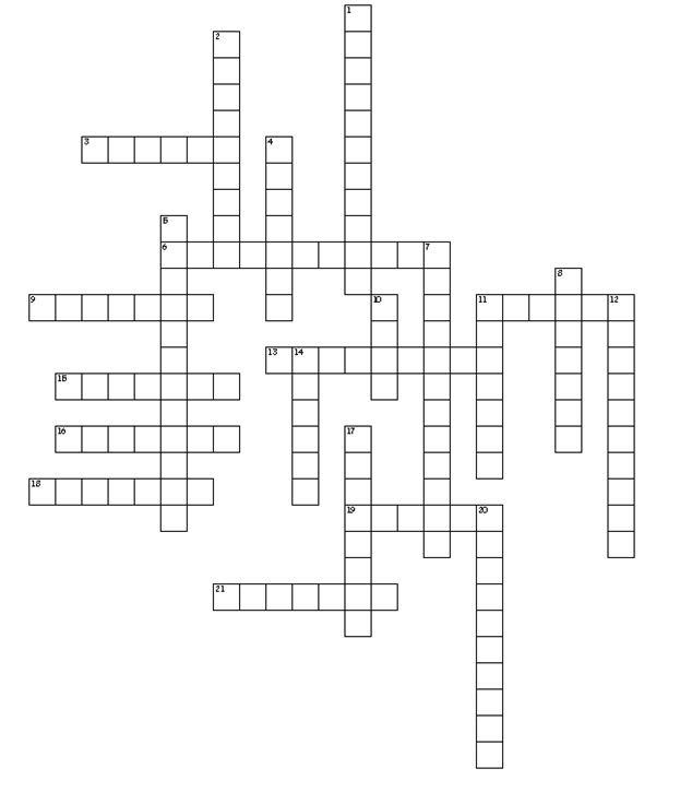 Protein Synthesis Crossword Puzzle Answer Key