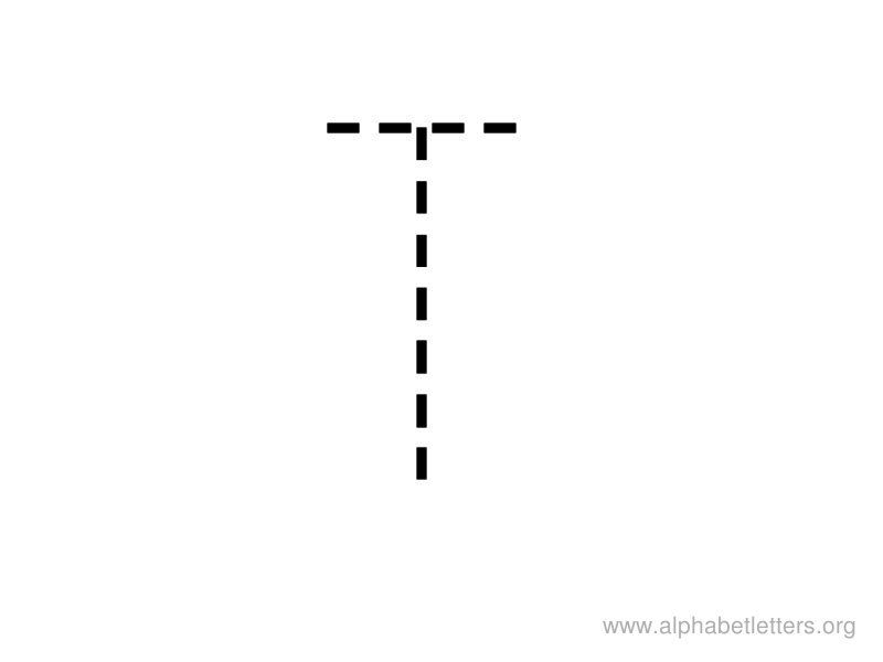 Tracing Letter T Image