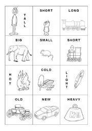 Big Small Tall Short Worksheets Preschool Image