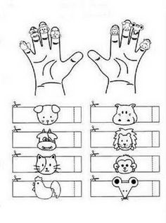 Free Printable Animal Finger Puppets Image