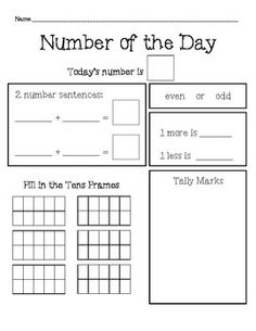 Kindergarten Number Sense Worksheets Image