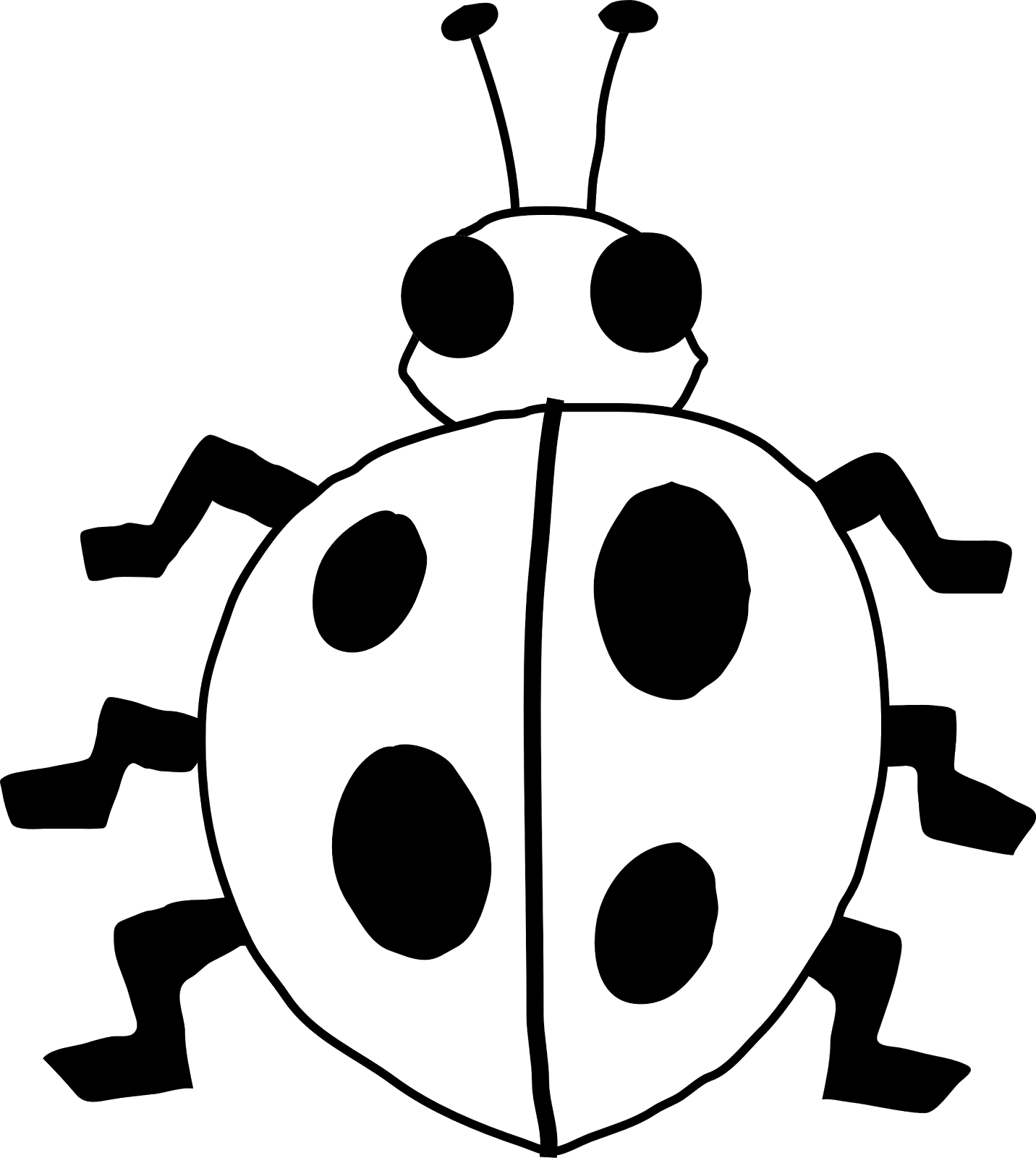 Ladybug Line Drawing Image