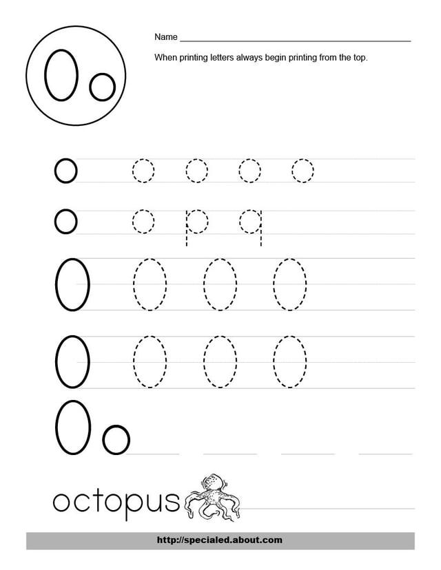 Letter O Activities Worksheets Image