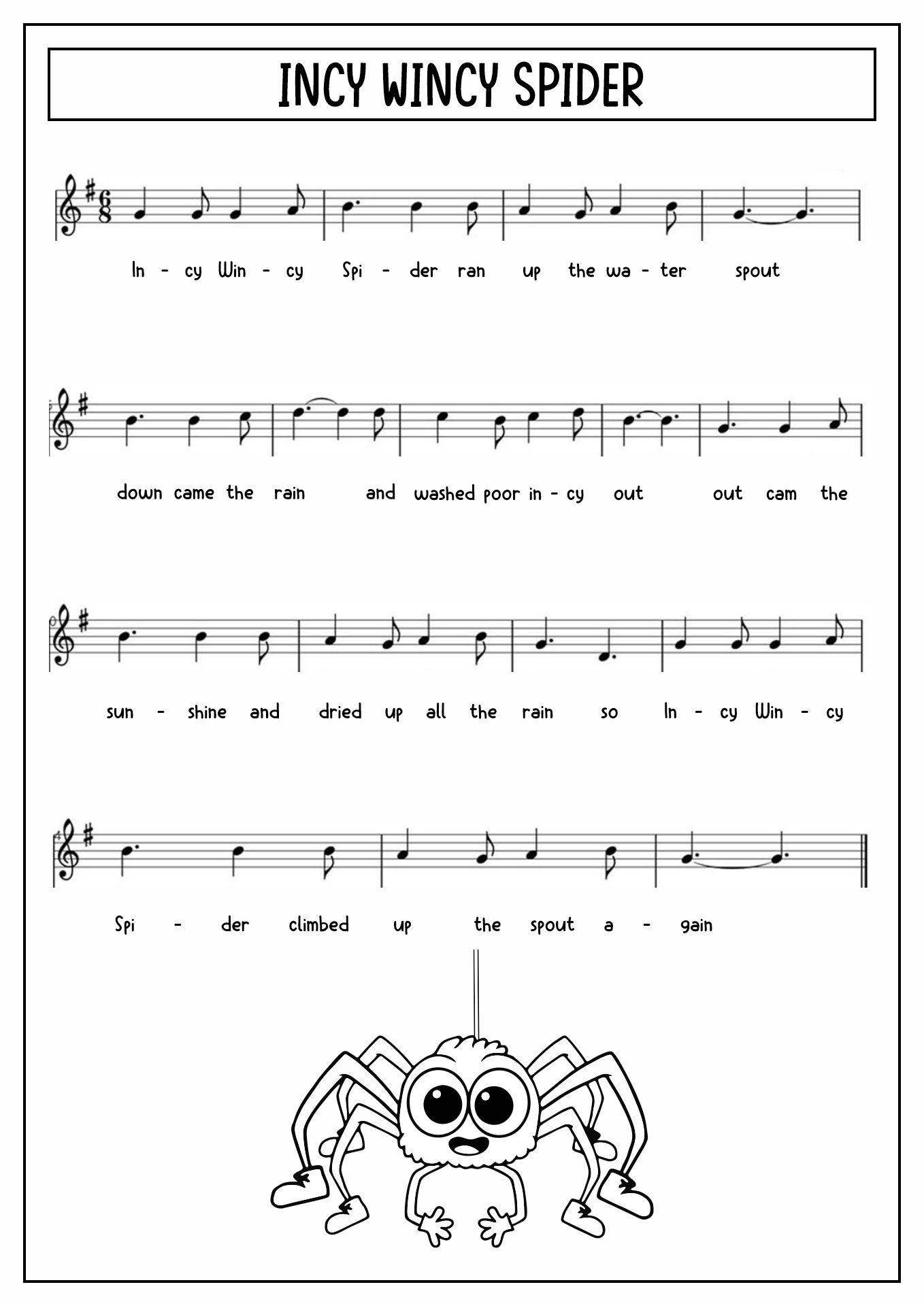 Nursery Rhymes Piano Sheet Music Image