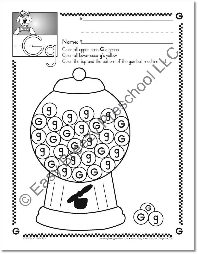 Preschool Alphabet Letter Recognition Worksheets Image