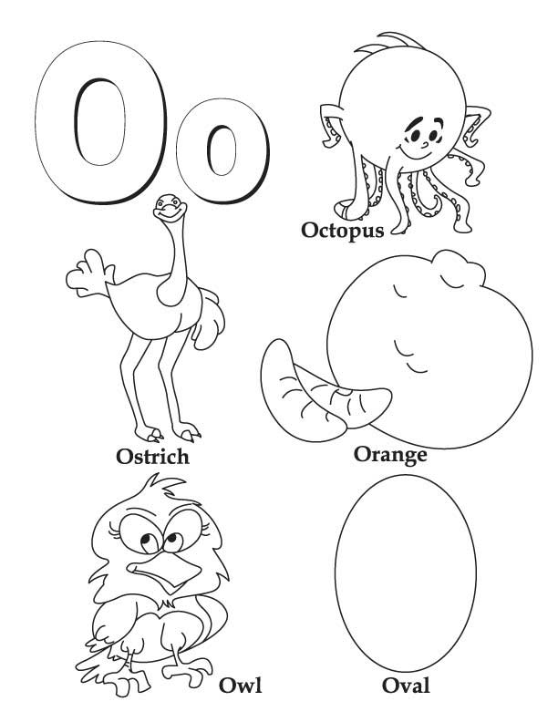 Preschool Letter O Coloring Pages Image
