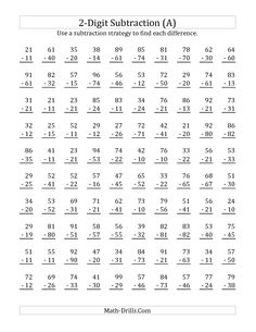 Subtraction with Regrouping Worksheets Image