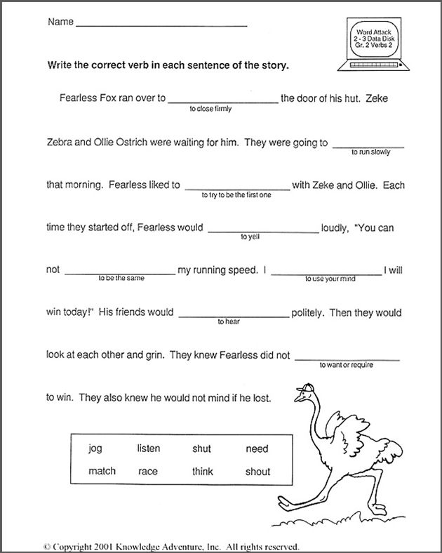 2nd Grade Vocabulary Worksheets Image