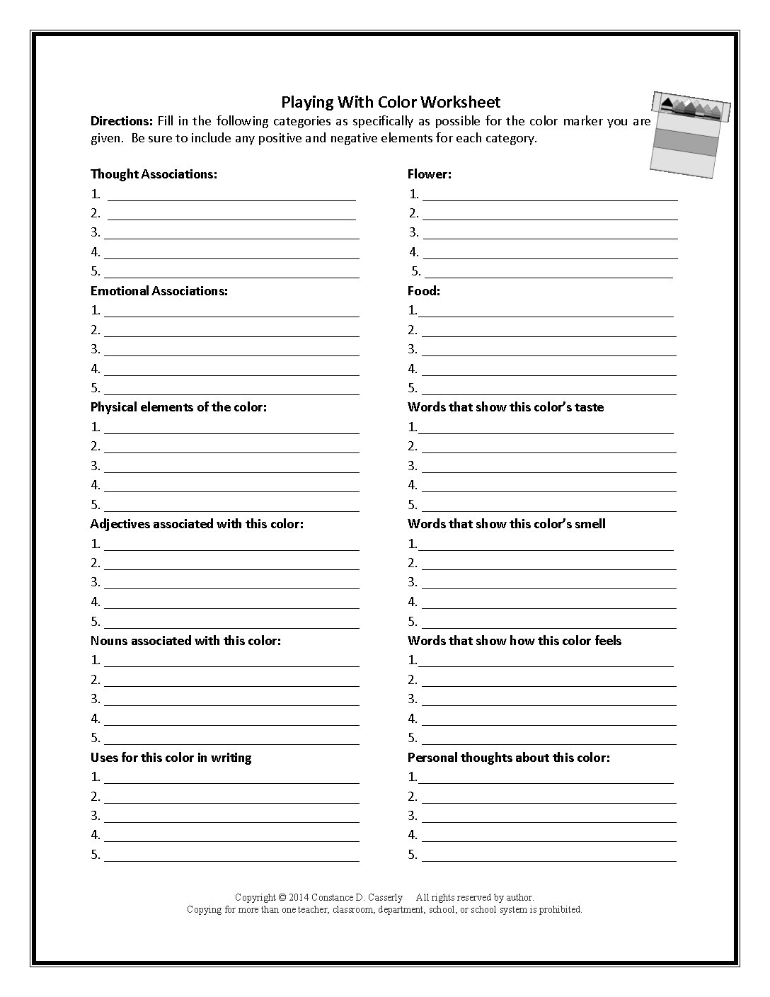9th Grade Activity Worksheets Image
