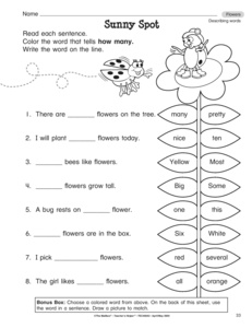 Language Arts Worksheets Grade 1 Image