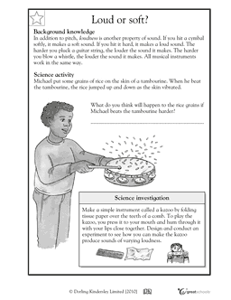 Loud and Soft Sounds Worksheets