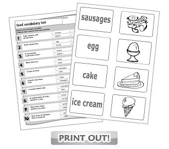 Printable Food Worksheets Kids