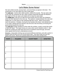 Sound Wave 4th Grade Worksheet