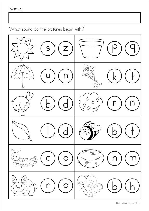 Beginning Kindergarten Math Worksheets
