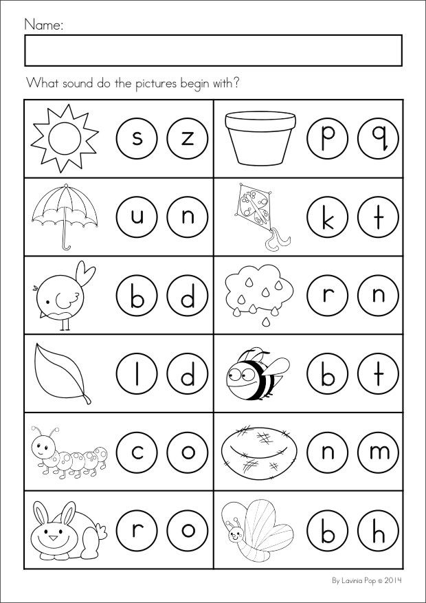 Beginning Kindergarten Math Worksheets