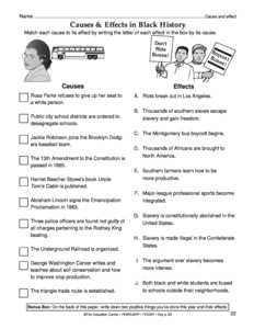 Black History Month Worksheets