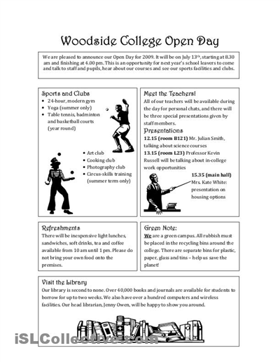 College-Level Reading Comprehension Worksheets Image