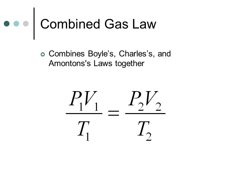 Combined Gas Law Goal Understands Image