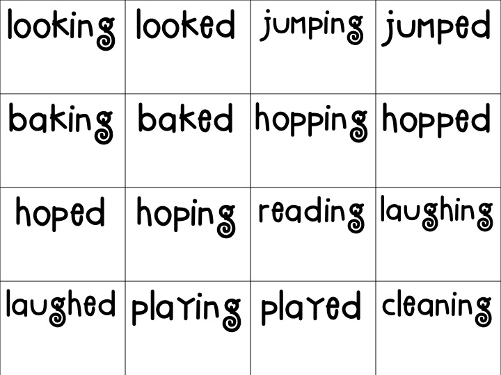 First Grade Base Words Endings Image