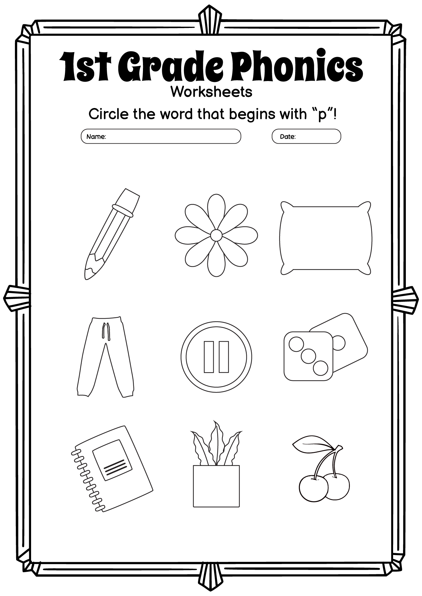 1st Grade Printable Phonics Worksheets | Images and Photos finder